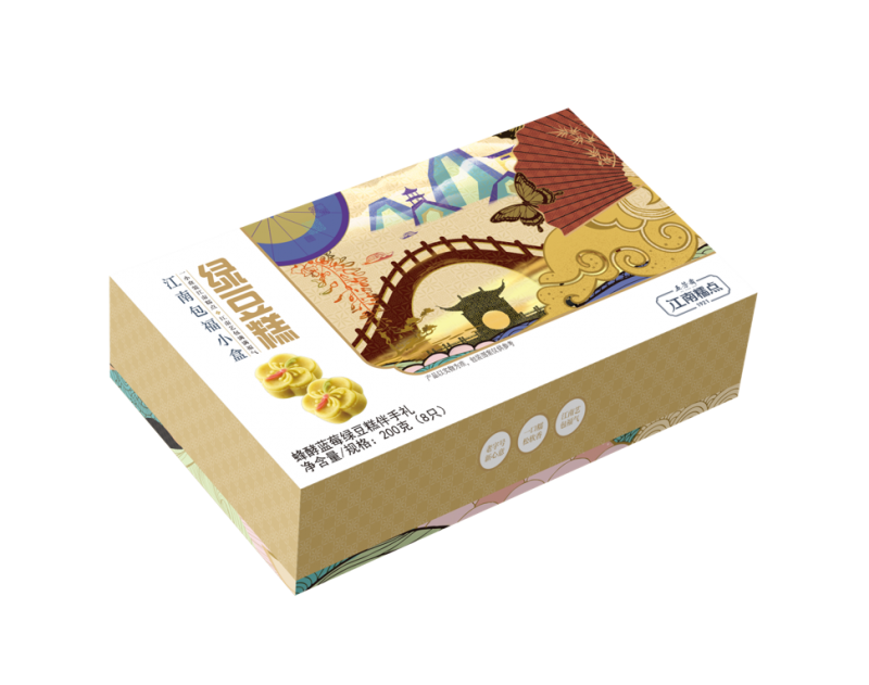 25克*8蜂酵蓝莓绿豆糕伴手礼